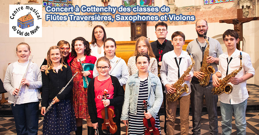 Concert Flûtes, Saxophones et Violons – Cottenchy 2024